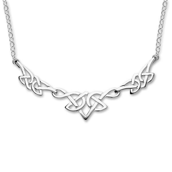 Celtic Silver Necklet N37