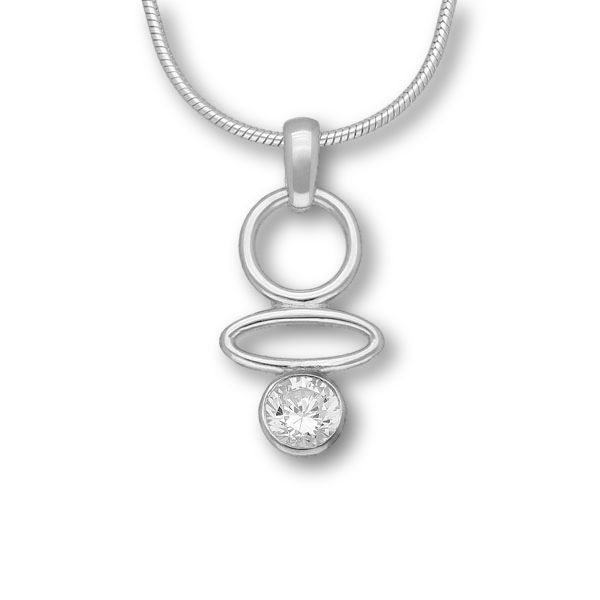 Harlequin Silver Pendant CP368 Cubic Zirconia