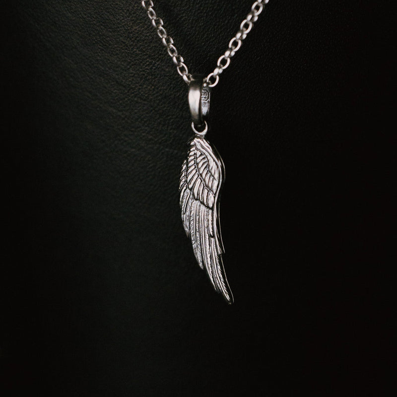 Sacred Clan: Raven Wing Pendant Necklace P1516