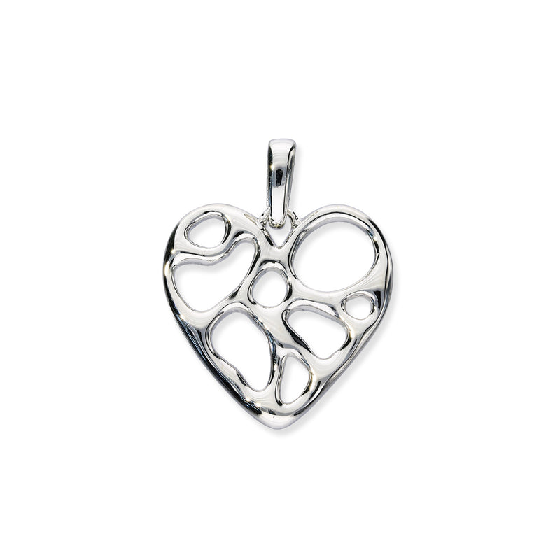 Silver Small Infinity Heart Necklace P1315