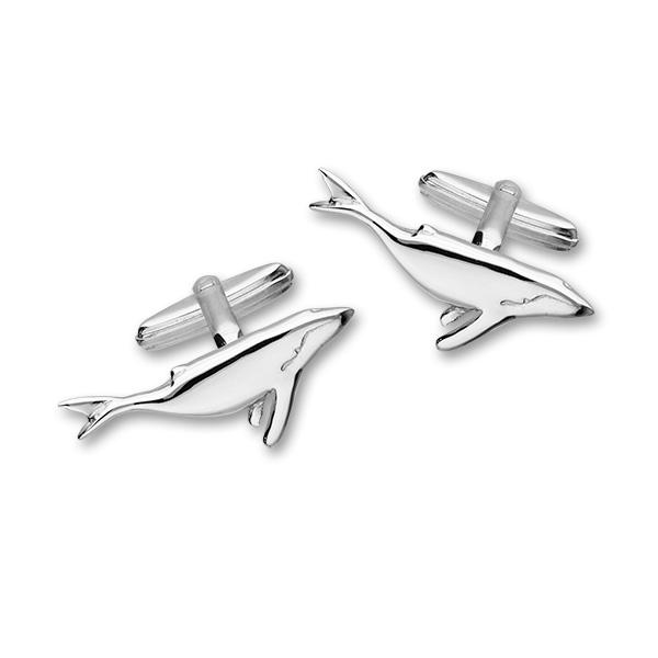 Humpback Whale Silver Cufflinks FCL 6