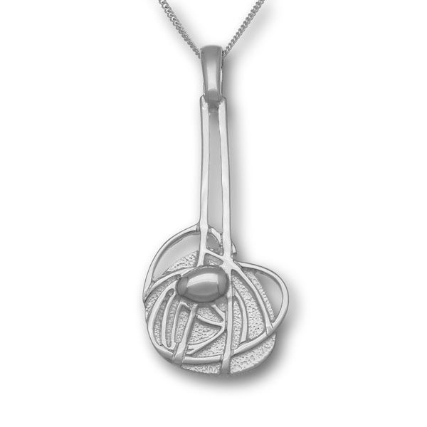 Charles Rennie Mackintosh Silver Pendant P529